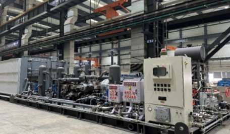 國產(chǎn)首臺70兆帕超深井注氣壓縮機組投用