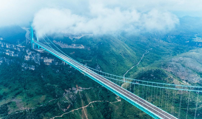 大國(guó)工程+1！世界第一高橋花江峽谷大橋通車