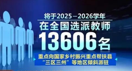 兩部門部署實施2025年“三區(qū)”人才支持計劃教師專項計劃
