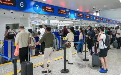 廣州空港口岸2025年客流已超1471萬(wàn)人次 突破去年總量