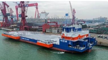 “領(lǐng)航者”海上火箭回收平臺(tái)成功交付