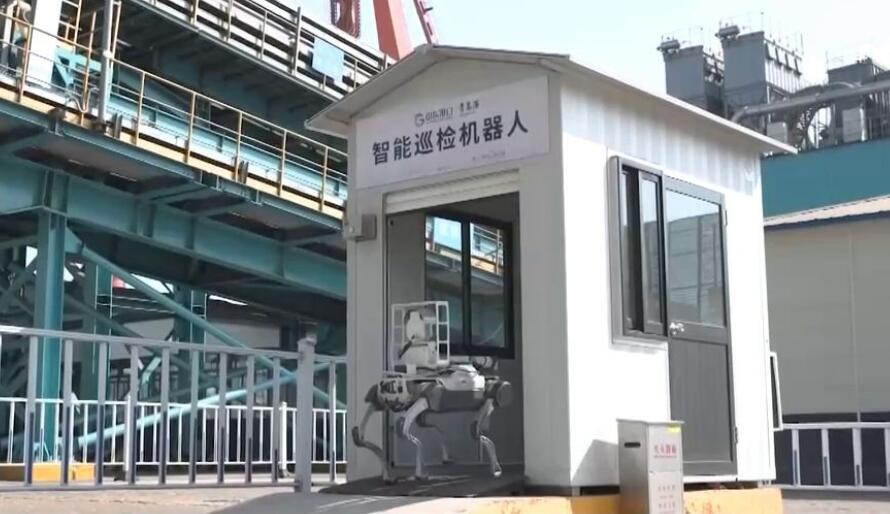 青島港“機(jī)器人家族”集體上崗迎新春