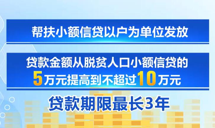 四部門調整優(yōu)化脫貧人口小額信貸為幫扶小額信貸